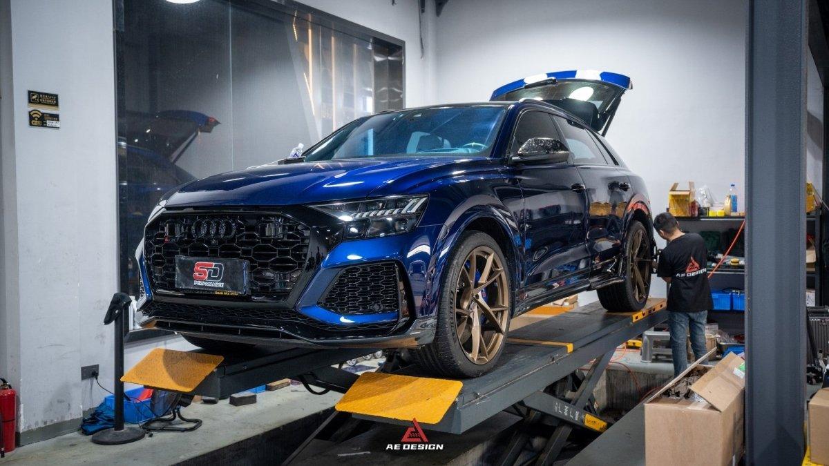 Audi RSQ8 2021 2022 2023 2024 with Aftermarket Parts - AE Front Lip?Carbon Fiber?from ArmorExtend
