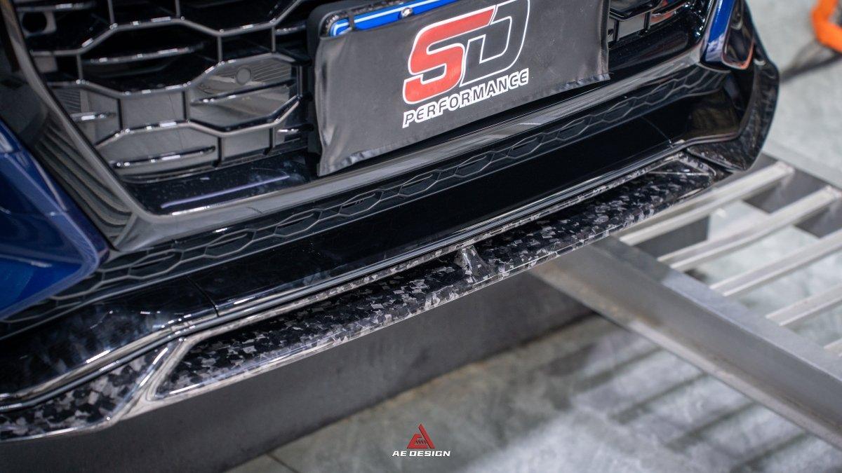 Audi RSQ8 2021 2022 2023 2024 with Aftermarket Parts - AE Front Lip?Carbon Fiber?from ArmorExtend