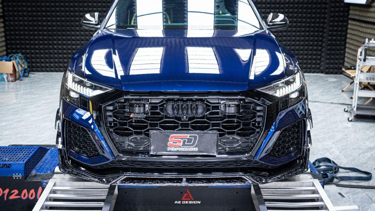 Audi RSQ8 2021 2022 2023 2024 with Aftermarket Parts - AE Front Lip?Carbon Fiber?from ArmorExtend