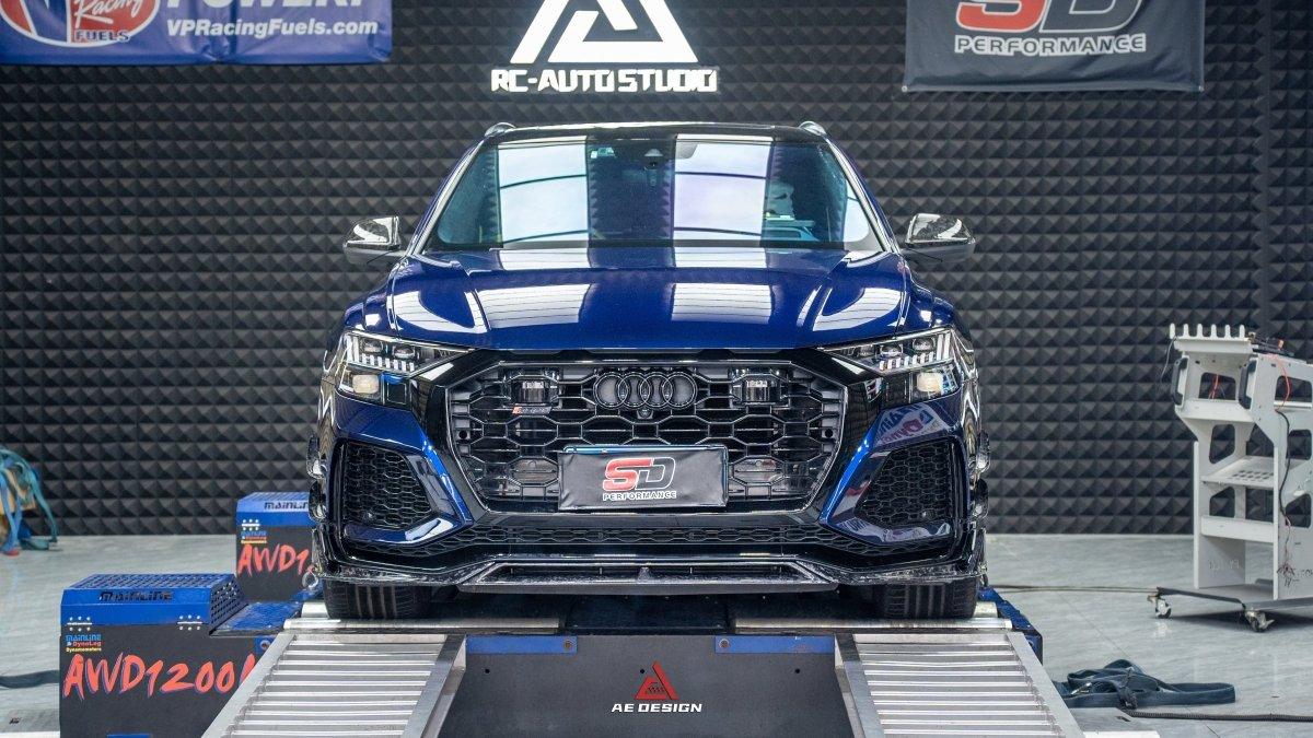 Audi RSQ8 2021 2022 2023 2024 with Aftermarket Parts - AE Front Lip Carbon Fiber from ArmorExtend