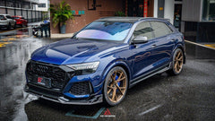 Audi RSQ8 2021 2022 2023 2024 with Aftermarket Parts - AE Front Lip?Carbon Fiber?from ArmorExtend