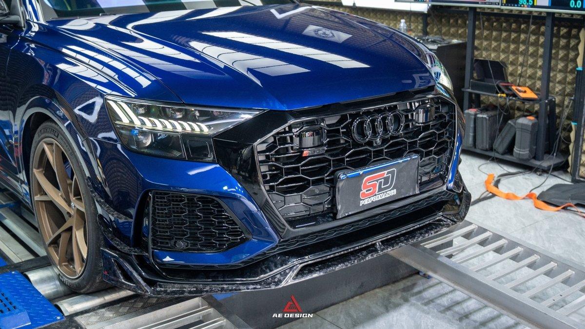 Audi RSQ8 2021 2022 2023 2024 with Aftermarket Parts - AE Front Lip Carbon Fiber from ArmorExtend