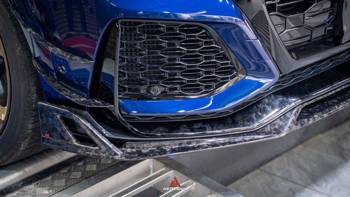 Audi RSQ8 2021 2022 2023 2024 with Aftermarket Parts - AE Front Lip?Carbon Fiber?from ArmorExtend