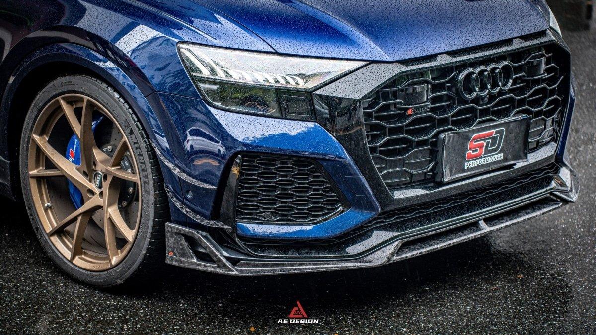 Audi RSQ8 2021 2022 2023 2024 with Aftermarket Parts - AE Front Lip Carbon Fiber from ArmorExtend