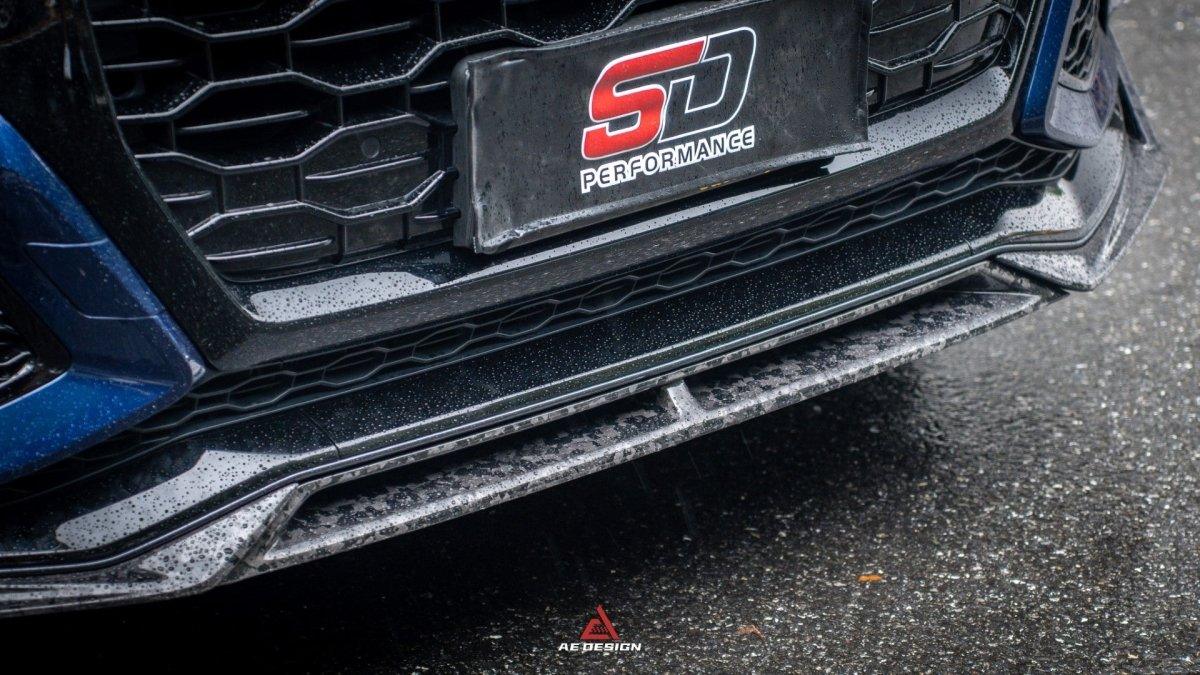 Audi RSQ8 2021 2022 2023 2024 with Aftermarket Parts - AE Front Lip?Carbon Fiber?from ArmorExtend