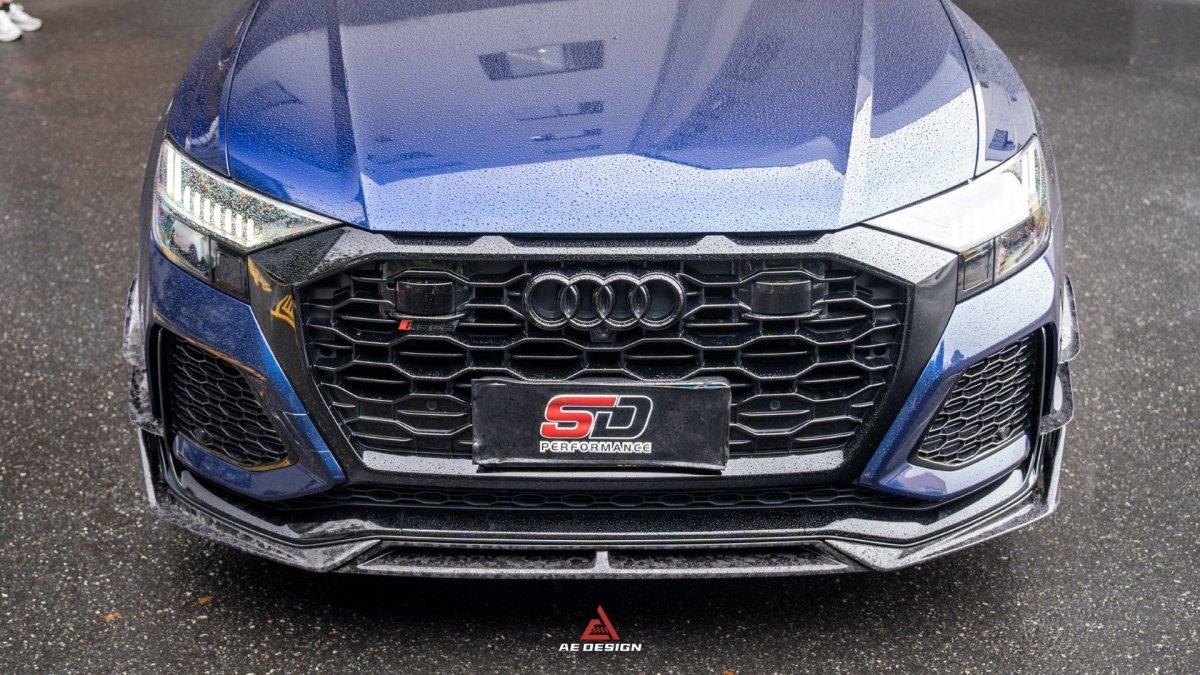 Audi RSQ8 2021 2022 2023 2024 with Aftermarket Parts - AE Front Lip?Carbon Fiber?from ArmorExtend