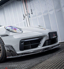 Armorextend "ART" Pre-preg Carbon Fiber Front Splitter for Porsche 992 Carrera / 4 / S / 4S with Sport Package - Performance SpeedShop