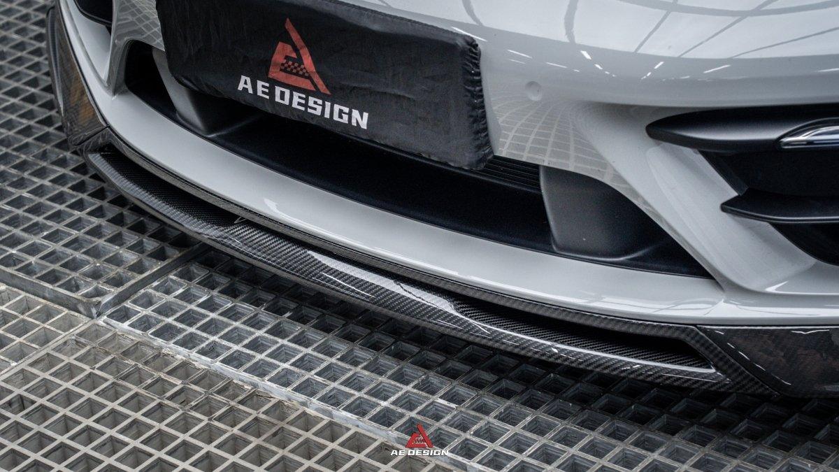 Armorextend "ART" Pre-preg Carbon Fiber Front Splitter for Porsche 992 Carrera / 4 / S / 4S with Sport Package - Performance SpeedShop