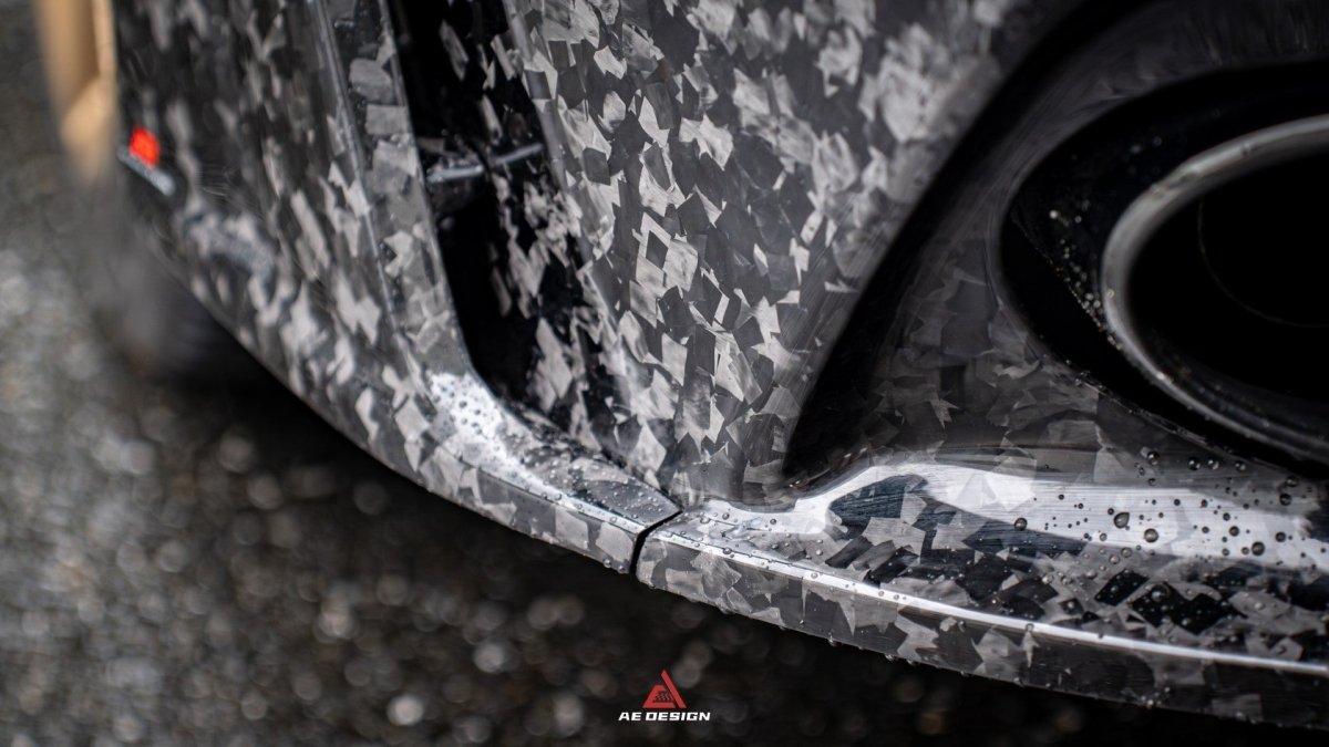 Audi RSQ8 2021 2022 2023 2024 SQ8 Q8 (requires you to upgrade the exhaust tips to RSQ8 version) 2020 2021 2022 2023 2024 with Aftermarket Parts - AE Rear Diffuser?Pre-Preg Carbon Fiber?from?ArmorExtend