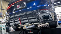 Audi RSQ8 2021 2022 2023 2024 SQ8 Q8 (requires you to upgrade the exhaust tips to RSQ8 version) 2020 2021 2022 2023 2024 with Aftermarket Parts - AE Rear Diffuser Carbon Fiber from ArmorExtend