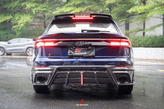 Audi RSQ8 2021 2022 2023 2024 SQ8 Q8 (requires you to upgrade the exhaust tips to RSQ8 version) 2020 2021 2022 2023 2024 with Aftermarket Parts - AE Rear Diffuser?Pre-Preg Carbon Fiber?from?ArmorExtend