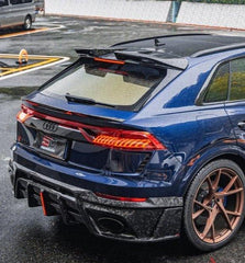 Audi RSQ8 2021 2022 2023 2024 SQ8 Q8 (requires you to upgrade the exhaust tips to RSQ8 version) 2020 2021 2022 2023 2024 with Aftermarket Parts - AE Rear Diffuser?Pre-Preg Carbon Fiber?from?ArmorExtend