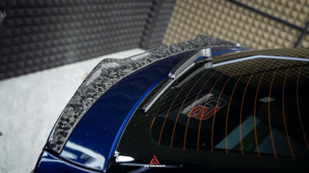 Audi Q8 SQ8 RSQ8 2020 2021 2022 2023 2024 with Aftermarket Parts - AE Rear Spoiler?Carbon Fiber?from ArmorExtend