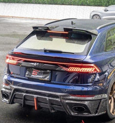 Audi Q8 SQ8 RSQ8 2020 2021 2022 2023 2024 with Aftermarket Parts - AE Rear Spoiler?Carbon Fiber?from ArmorExtend