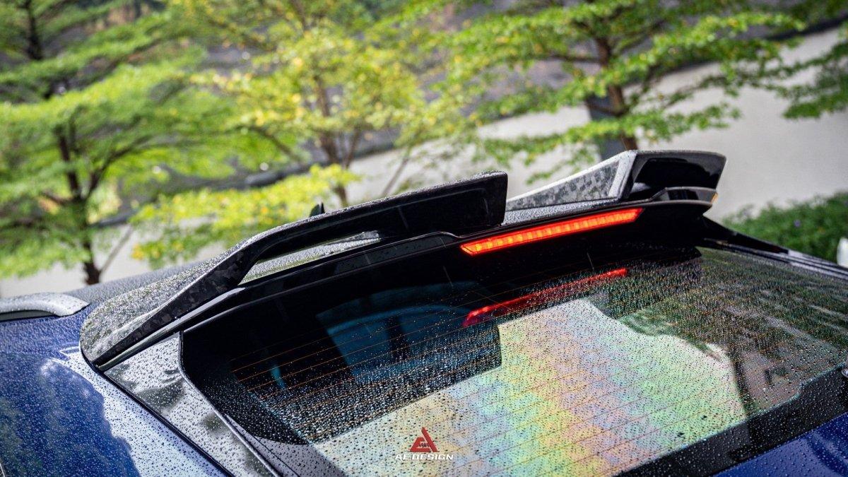 Audi RSQ8 2021 2022 2023 2024 with Aftermarket Parts -AE Roof Spoiler Carbon Fiber from ArmorExtend