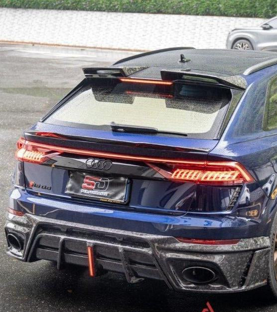 Audi RSQ8 2021 2022 2023 2024 with Aftermarket Parts -AE Roof Spoiler?Carbon Fiber?from ArmorExtend