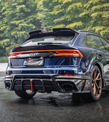 Audi RSQ8 2021 2022 2023 2024 with Aftermarket Parts -AE Roof Spoiler Carbon Fiber from ArmorExtend