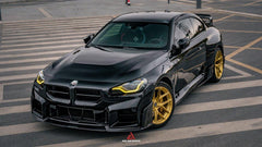 BMW M2 & M2C G87 2023 2024 with Aftermarket Parts - ART Style Side Skirts Carbon Fiber from ArmorExtend