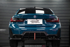 BMW 3 Series 330i (With M-Package Bumper, does not fit base model) M340i G20 G21 LCI 2023 2024?with Aftermarket Parts - Plustic?Style?Rear Diffuser & Canards ABS from ArmorExtend