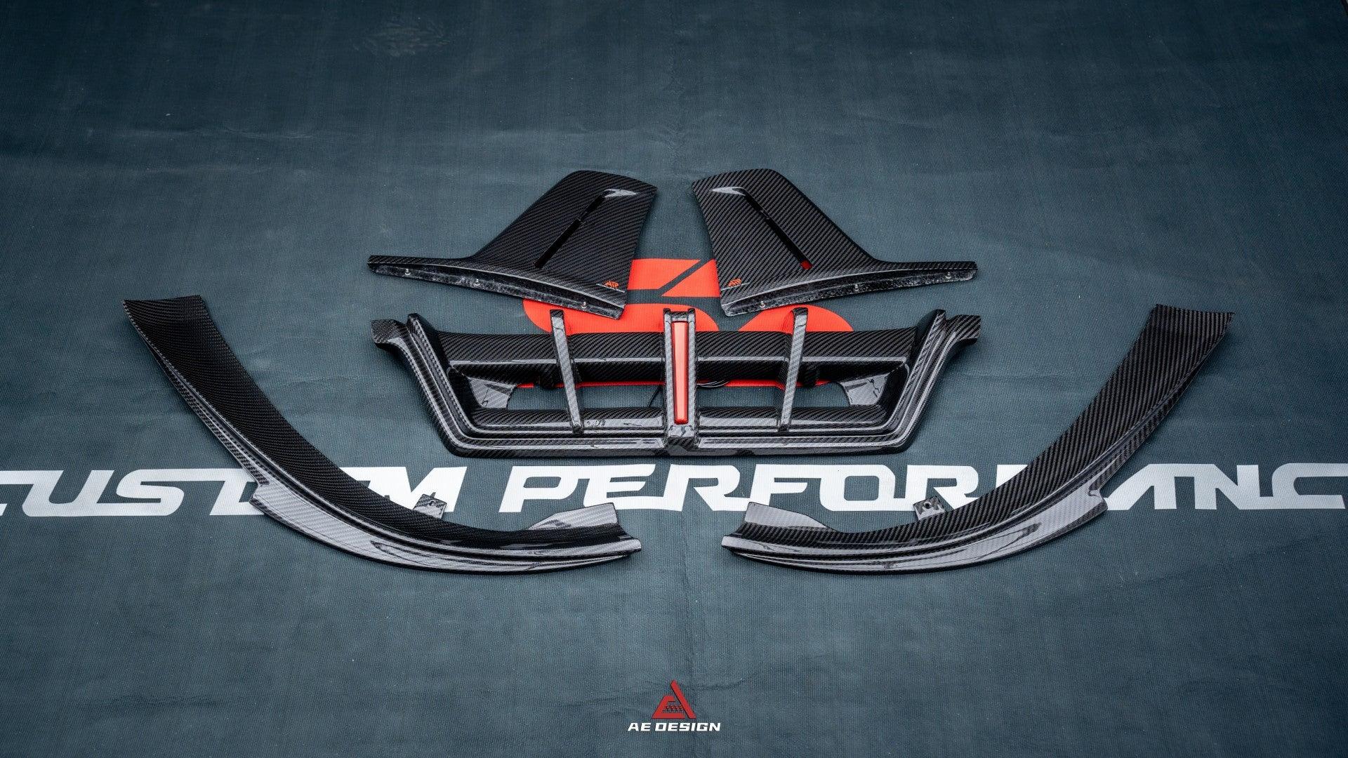 Porsche 911 992 Carrera/4/S/4S (Fits Aero Kit / Sport Package Only)2020-ON with Aftermarket Parts-ART Style Carbon Fiber Rear Diffuser  Canards from Armorextend