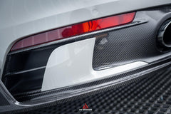 Porsche 911 992 Carrera/4/S/4S 2020-ON with Aftermarket Parts-ART Style Carbon Fiber Rear Diffuser Replacement - Armorextend