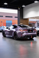 BMW M3 G80 G81 2021 2022 2023 2024 & M4 G82 G83 2021 2022 2023 2024 with Aftermarket Parts - AE V2 Style?Rear Diffuser & Canards Carbon Fiber from ?ArmorExtend