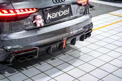 Karbel Carbon Dry Carbon Fiber Rear Diffuser Ver.1 with Brake Light for Audi S4 2020-ON B9.5