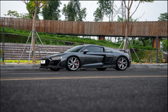 Audi R8 Gen 2 Facelift 2020 2021 2022 2023 with Aftermarket Parts - Front Lip Carbon Fiber / FRP from Ventus Veloce