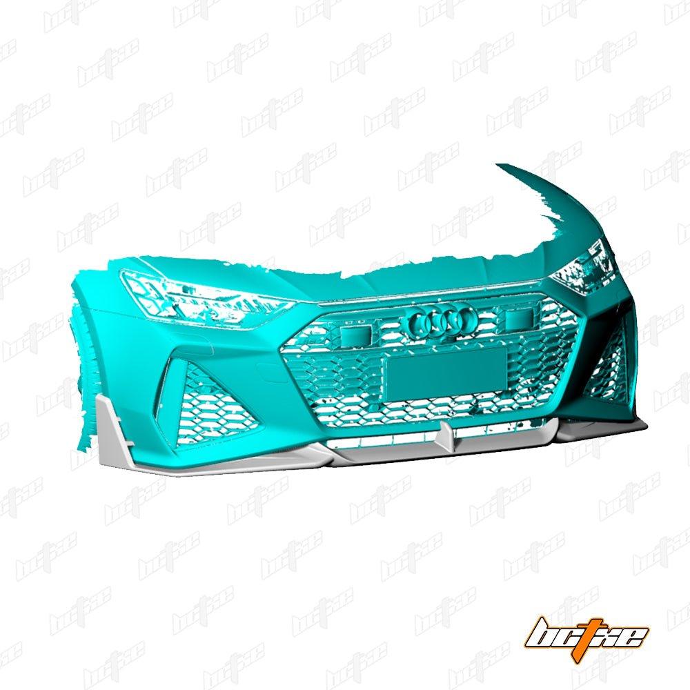 BCTXE Carbon Fiber Front Lip Splitter for Audi RS7 C8 2020-ON - Performance SpeedShop