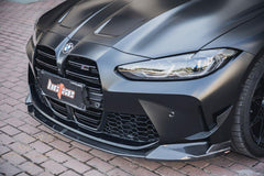 BMW M3 G80 G81 2021 2022 2023 2024 & M4 G82 G83 2021 2022 2023 2024 with Aftermarket Parts - Front Lip Pre-preg Carbon Fiber from BCTXE Tuning