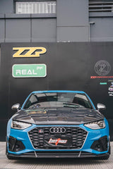Audi S4 / A4 (with S-line bumper) B9.5 2020 2021 2022 2023 2024 with Aftermarket Parts - Front Canards Pre-preg Carbon Fiber from BCTXE Tuning
