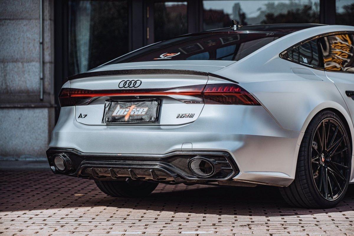 BCTXE Tuning Carbon Fiber Rear Diffuser Ver.2 for Audi S7 & A7 S Line 2019-ON C8 - Performance SpeedShop