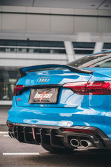 Audi S4 / A4 B9 B9.5 2017 2018 2019 2020 2021 2022 2023 2024 with Aftermarket Parts - V2 Rear Spoiler Carbon Fiber from BCTXE Tuning