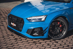 BCTXE Tuning Pre-preg Carbon Fiber Front Bumper Canards for Audi S5 & A5 S Line 2020-ON B9.5 - Performance SpeedShop