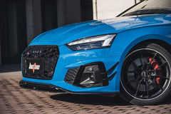 BCTXE Tuning Pre-preg Carbon Fiber Front Bumper Canards for Audi S5 & A5 S Line 2020-ON B9.5 - Performance SpeedShop