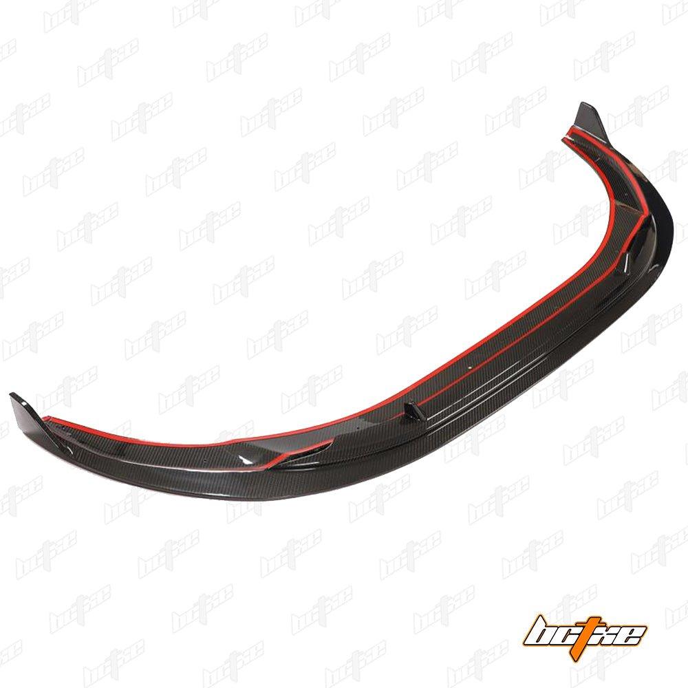Audi S4 A4 S-line (with S-line bumper, does not fit base model) B9.5 2020 2021 2022 2023 2024 with Aftermarket Parts - V1 Front Lip Pre-preg Carbon Fiber from BCTXE Tuning