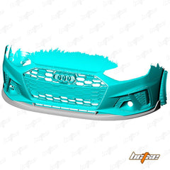 Audi S4 A4 S-line (with S-line bumper, does not fit base model) B9.5 2020 2021 2022 2023 2024 with Aftermarket Parts - V1 Front Lip Pre-preg Carbon Fiber from BCTXE Tuning