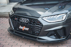 Audi S4 A4 S-line (with S-line bumper, does not fit base model) B9.5 2020 2021 2022 2023 2024 with Aftermarket Parts - V1 Front Lip Pre-preg Carbon Fiber from BCTXE Tuning