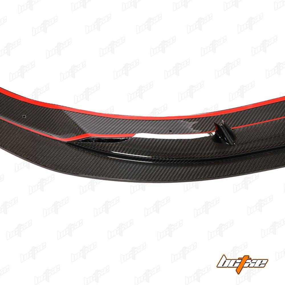 Audi S4 A4 S-line (with S-line bumper, does not fit base model) B9.5 2020 2021 2022 2023 2024 with Aftermarket Parts - V1 Front Lip Pre-preg Carbon Fiber from BCTXE Tuning