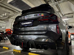 BMW X3 G01 LCI 2022 2023 2024 & X3M X3MC F97 LCI 2022 2023 2024 with Aftermarket Parts - Rear Diffuser Pre-preg Carbon Fiber from BCTXE Tuning