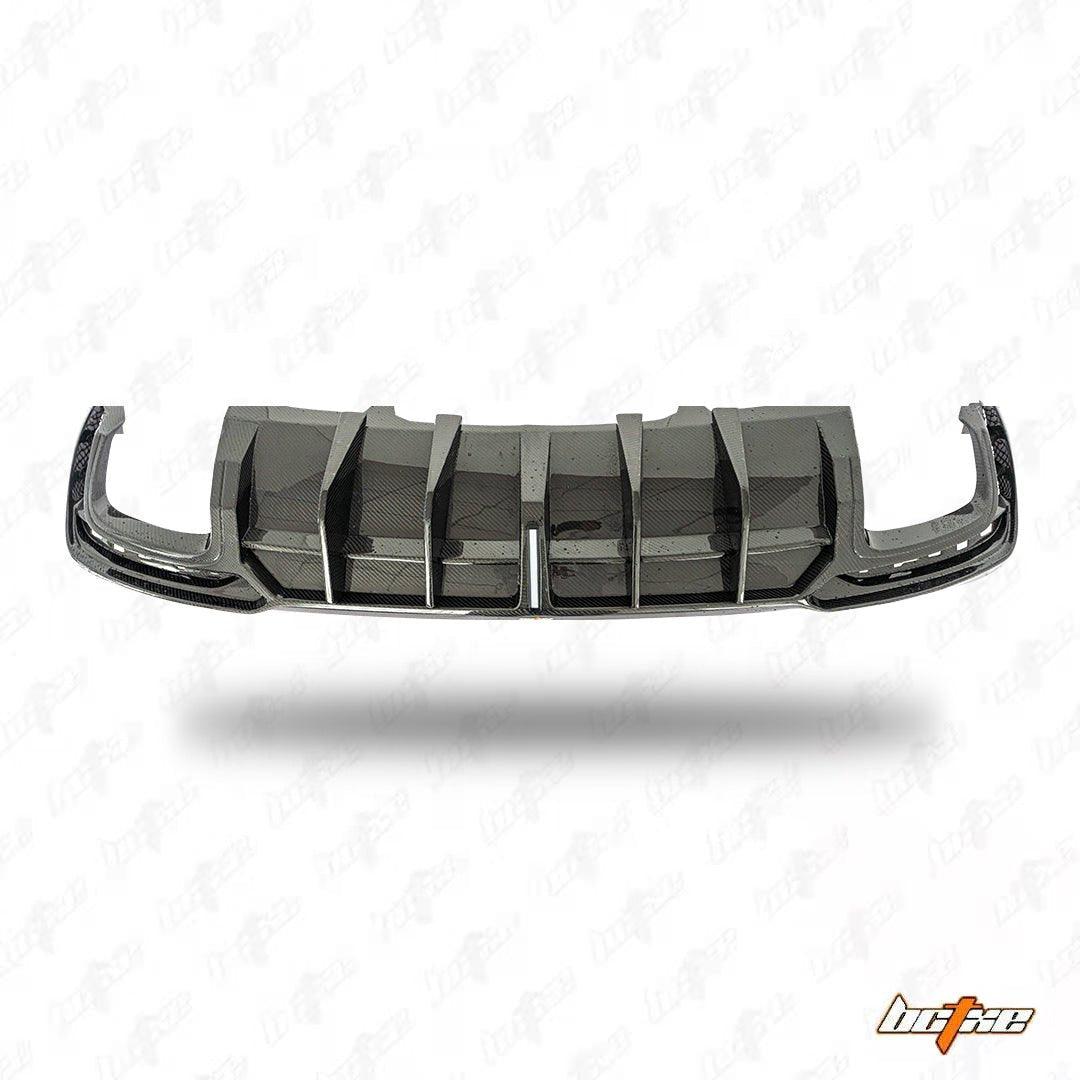 Audi S4 / A4 (with S-line bumper) B9.5 2020 2021 2022 2023 2024 with Aftermarket Parts - V1 Rear Diffuser Pre-preg Carbon Fiber from BCTXE Tuning