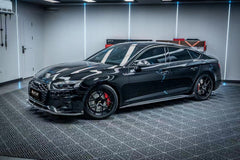 Audi S5 A5 B9.5 2020 2021 2022 2023 2024 Early 2025 With Aftermarket Parts - Side Skirts Extensions Dry Pre-preg Carbon Fiber from Karbel Carbon