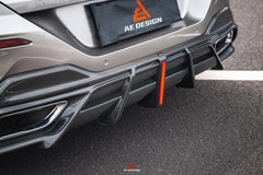 BMW 8 Series M850i 840i (With M-Package Bumper) G14 G15 G16 2018 2019 2020 2021 2022 2023 2024 with Aftermarket Parts - AE Rear Diffuser & Canards?Carbon Fiber from?ArmorExtend