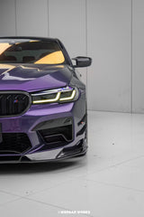 BMW M5 / M5C F90 Pre-LCI 2018 2019 2020 & M5 / M5C F90 LCI 2021 2022 2023 2024 With Aftermarket Parts - AE Lower Lip & Middle Lip?Carbon Fiber from ArmorExtend