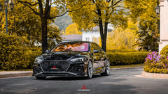 Audi RS5 B9.5 2020 2021 2022 2023 2024?with Aftermarket Parts - AE Style Front Lip Carbon Fiber from ArmorExtend