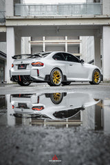 BMW M2 M2C G87 2023 2024 with Aftermarket Parts - ART & ART Street Version & AE Track Version Style Rear Diffuser & Canards Carbon Fiber from ArmorExtend