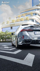 BMW i5 xDrive40 / i5 eDrive40 (with M-package bumper, does not fit base mode) / i5 M60 G60 G61 2024-ON & 5 Series 540i xDrive / 530i xDrive / 530i (with M-package bumper, does not fit base model) / 550e xDrive G60 G61 2024-ON with Aftermarket Parts - Pre-preg Carbon Fiber Rear Spoiler from Karbel Carbon