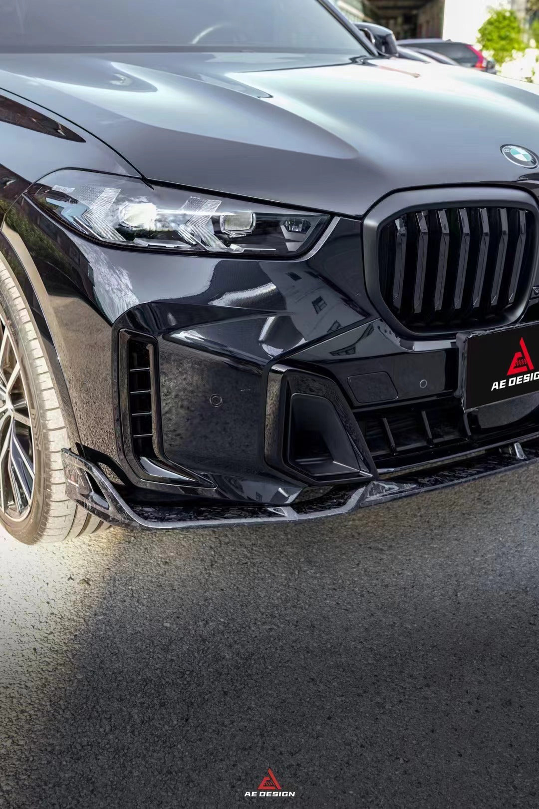 BMW X5 s/x Drive 40i & xDrive 50e (With M-Package, does not fit base model) & M60i G05 LCI 2023-ON with Aftermarket Parts - AE Style Carbon Fiber Front Lip?from ArmorExtend