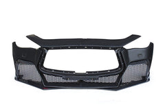 Infiniti Q50 Red Sport 400 Luxe Sensory Signature Premium Pure 2014-ON with Aftermarket Parts - Project Black S Concept Style Front Bumper & Lip Carbon Fiber / FRP from CMST Tuning
