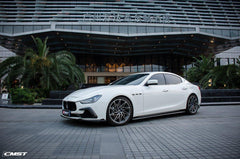 Maserati Ghibli 2014-2017 with Aftermarket Parts - Front Bumper Insert Trim Carbon Fiber / FRP from CMST Tuning